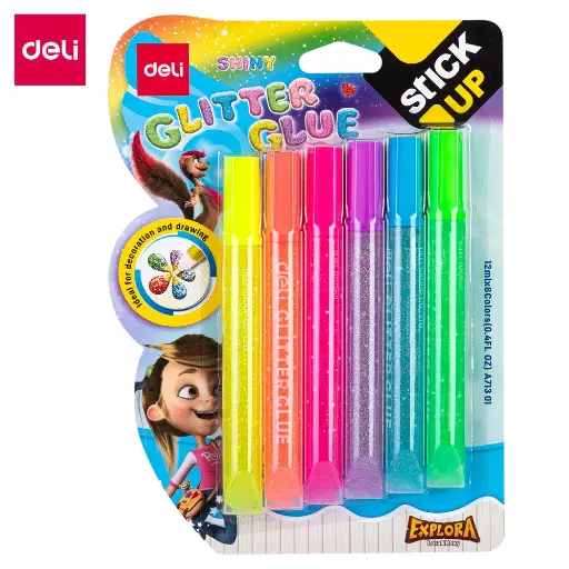 [A71301] Colle A Paille Glitter Glue  Deli A71301 12Ml Explore