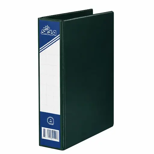 [ART0096259] Classeur 4 Anneaux 36x26 Person. 4 CM Sicla Vert