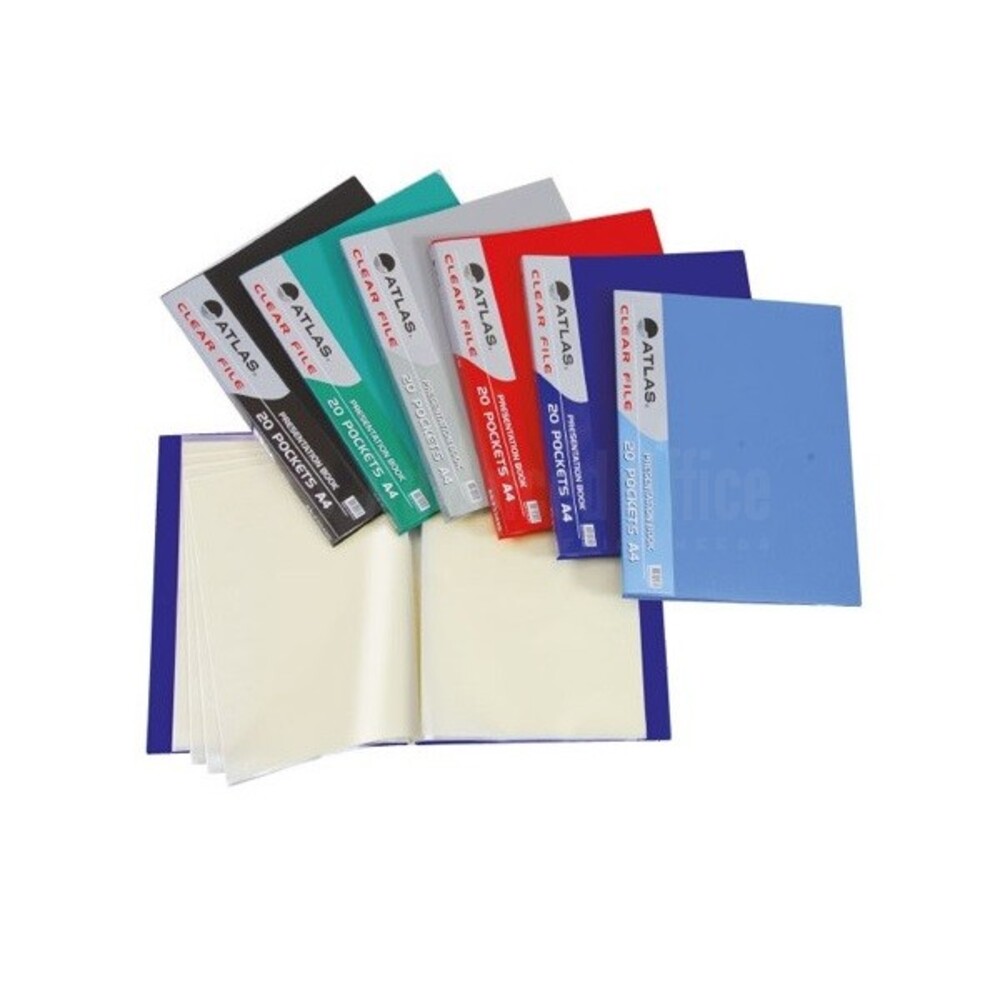 Porte Vues Atlas Rigide 10 Pochettes 20 Vues