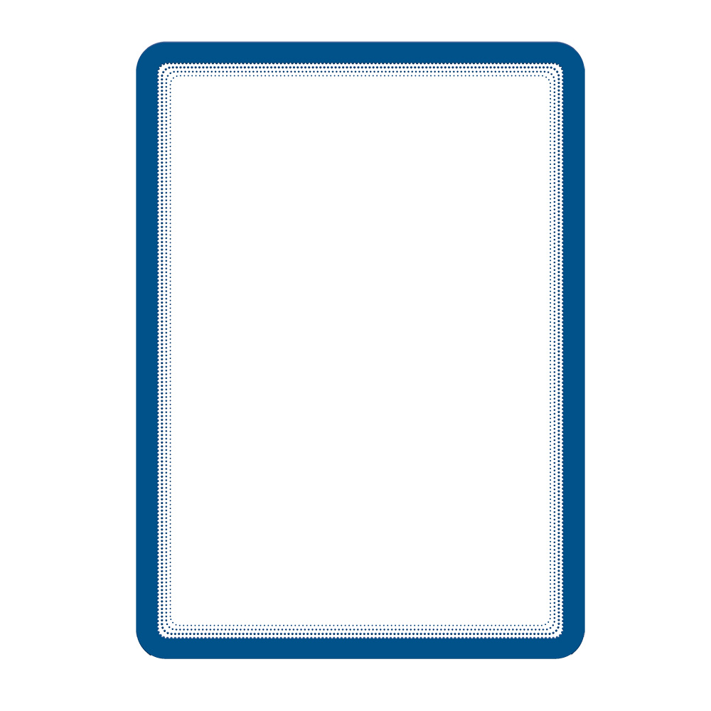 Ensemble 2 Pochettes Plastique Transparente Magnetique A4 Tarifold Bleu