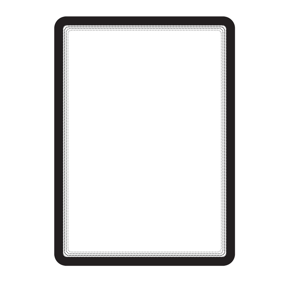 Ensemble 2 Pochettes Plastique Transparente Magnetique A4 Tarifold Noir