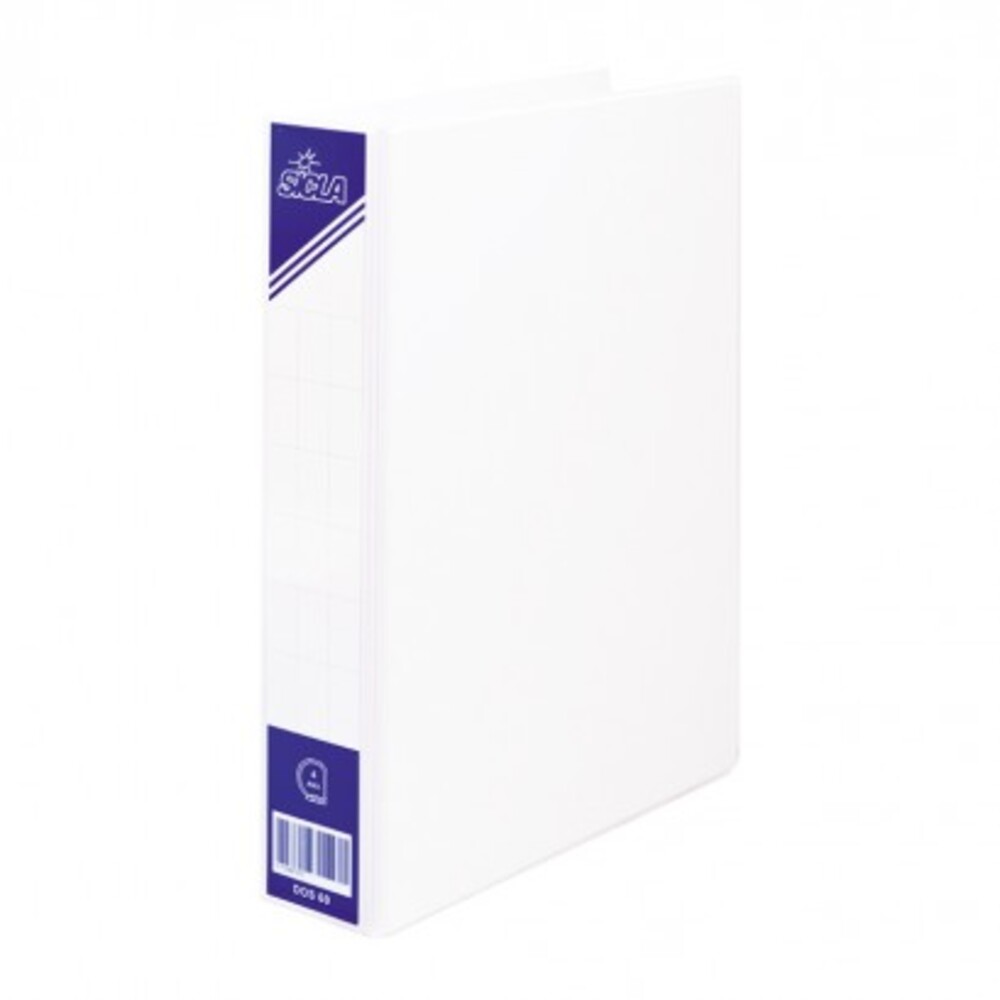 Classeur 4 Anneaux 36x26 Person. 4 CM Sicla Noir
