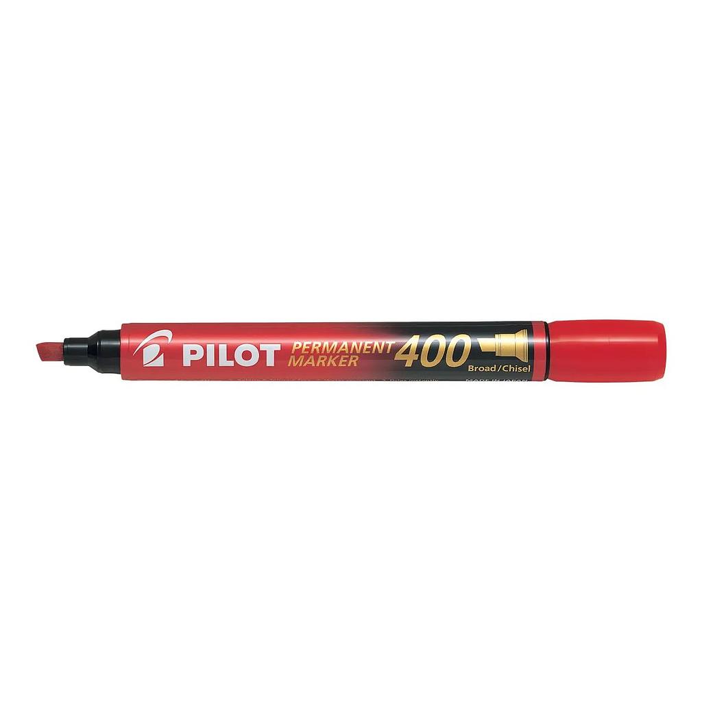 Marqueur Permanent Pilot SCA-400 Pointe Biseauté Rouge