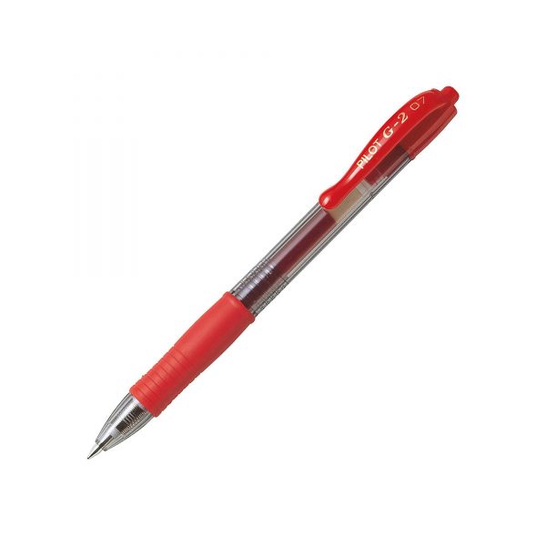Stylo Pilot G-2 Gel 0.7mm Rouge