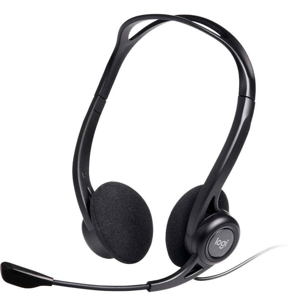 Casque Logitech 960 Usb Pc Av. Microphone Filaire 
