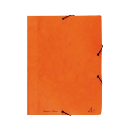 [001055] Chemise A Rabat Elastique Cartonnée 32/42 Orange