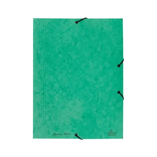 [001054] Chemise A Rabat Elastique Cartonnée 32/42 Vert