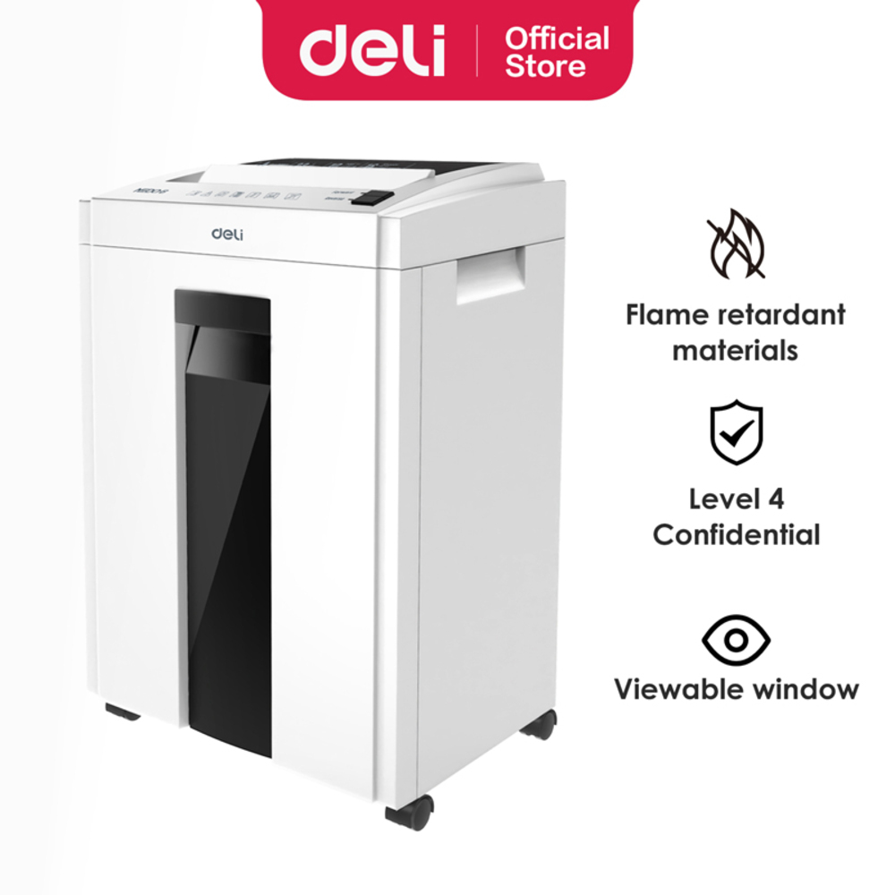 Destructeur De Papier Déchiqueteuse de Bureau Deli ET053 16 Sheets 23 Litres