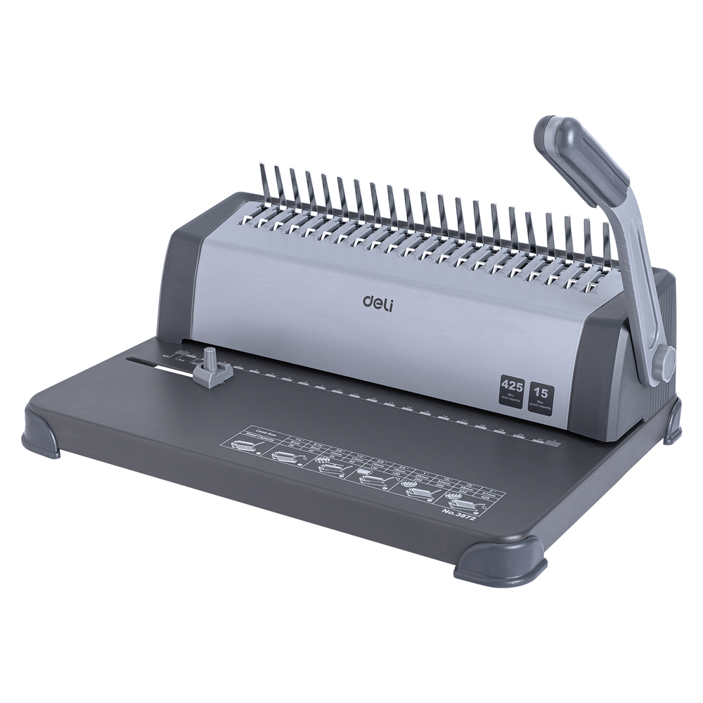 Machine Reliure Spirale Manuelle Deli E3872 15 Feuilles