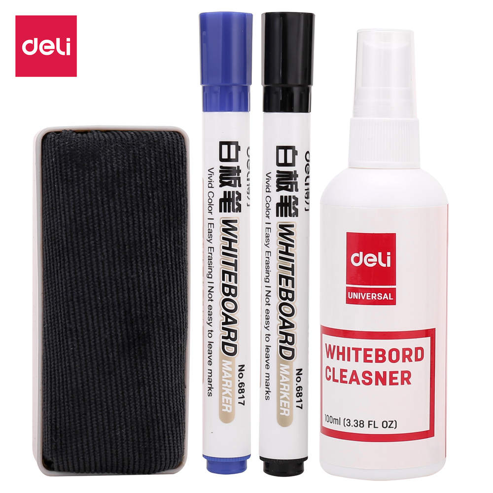 Kit Nettoyage Tableau Blanc Deli E7839