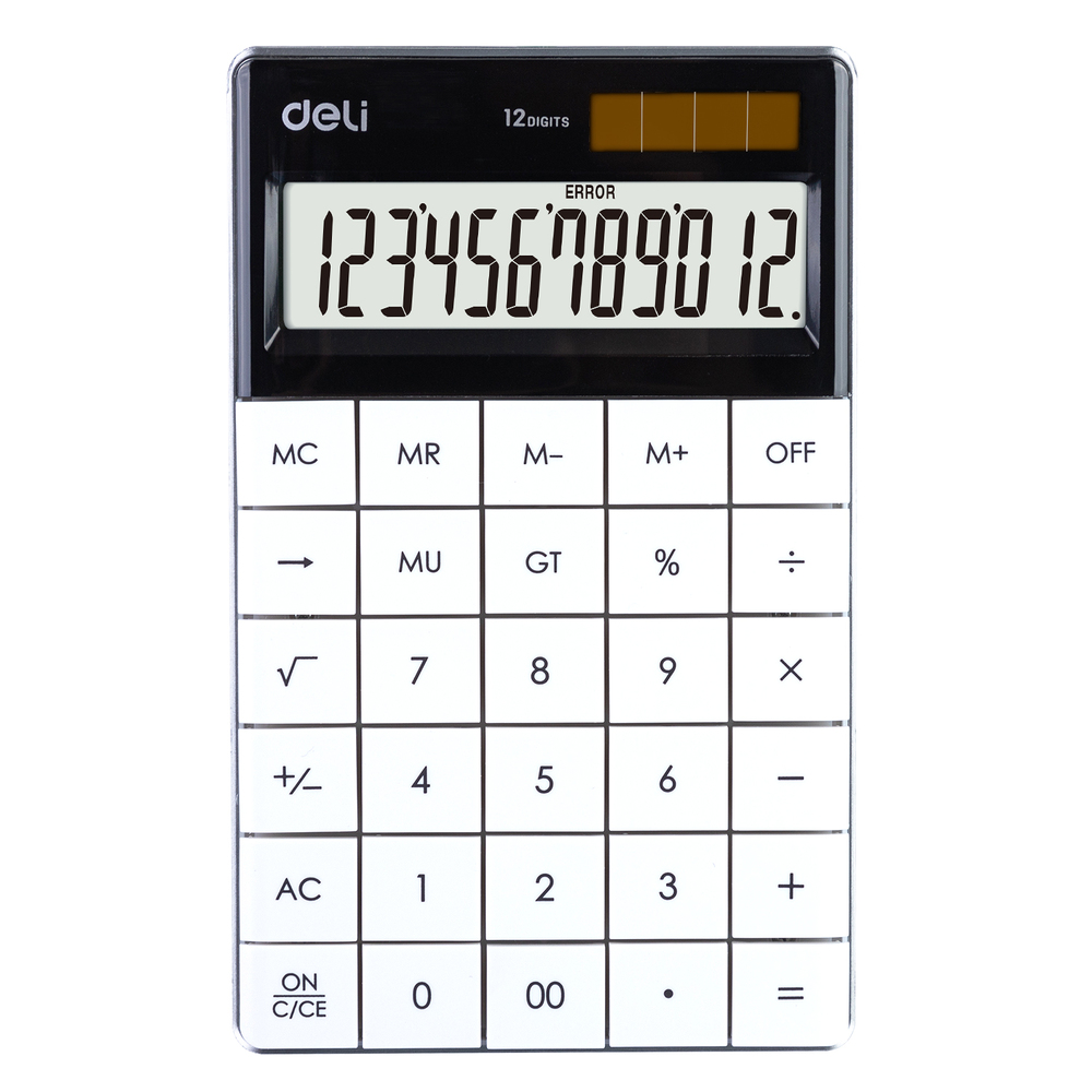 Calculatrice Bureau Deli E1589 Blanc