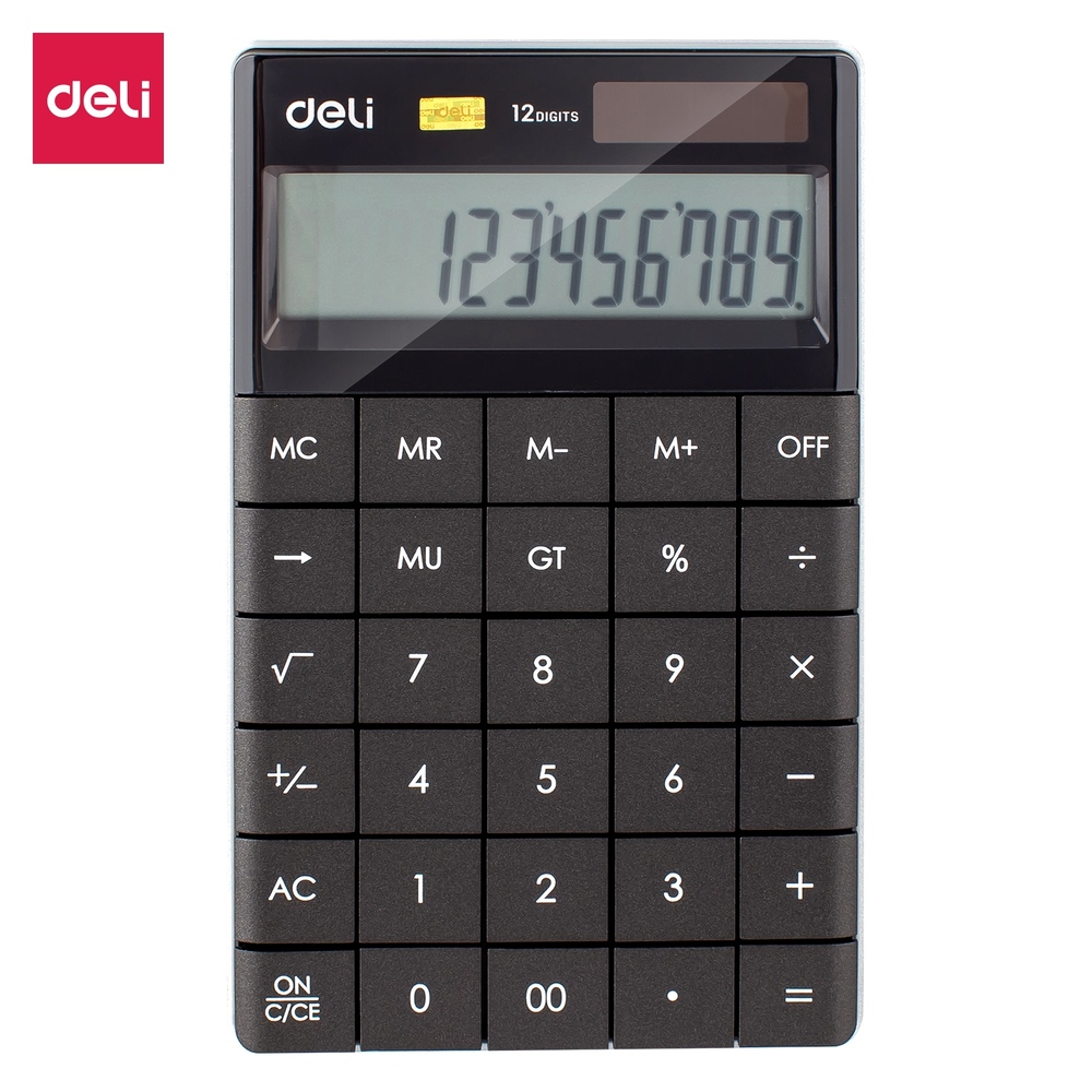 Calculatrice Bureau Deli E1589 Noir