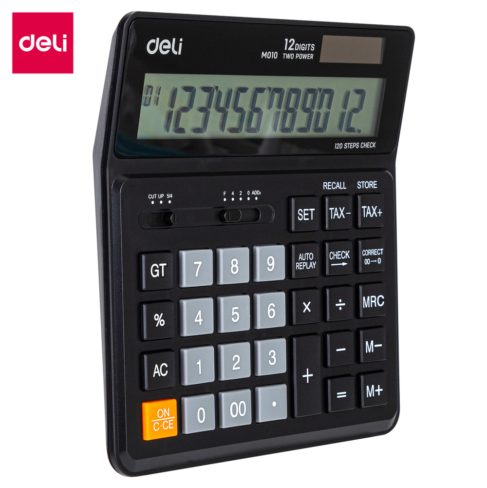 Calculatrice Bureau Deli EM01020 Noir