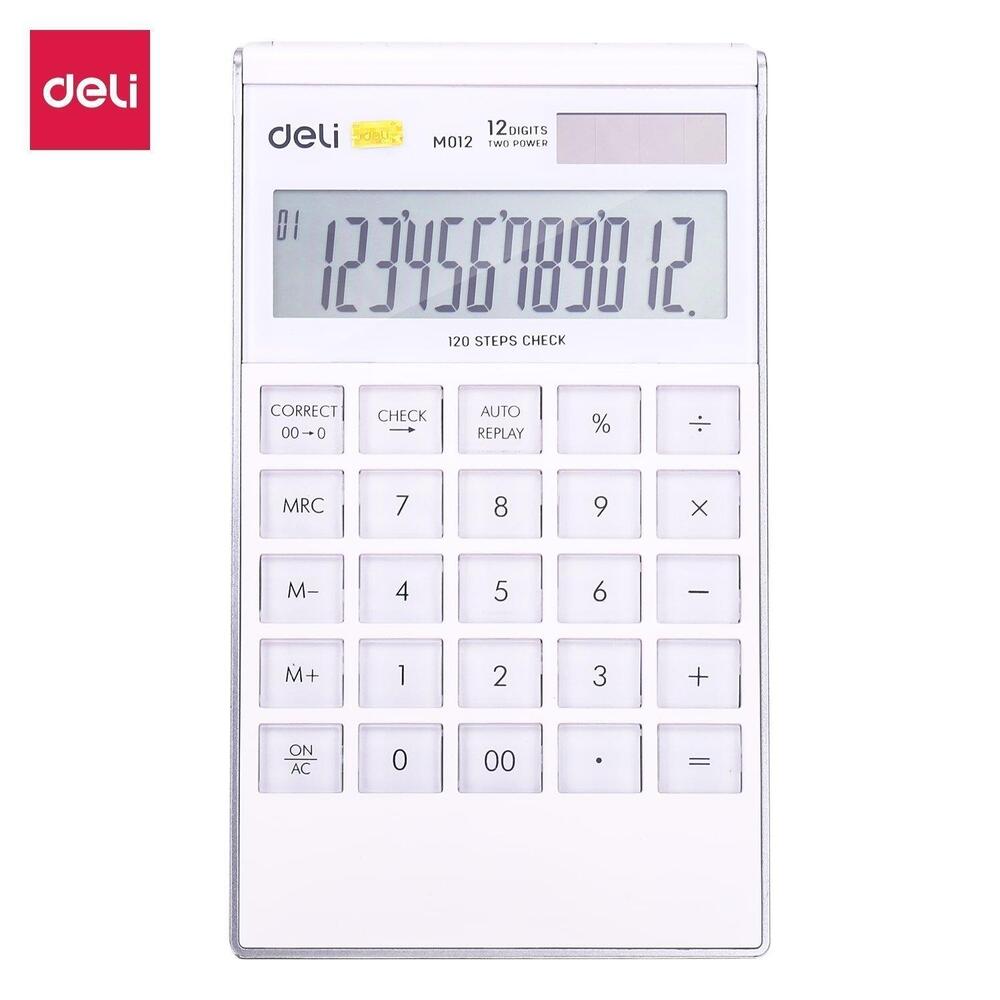Calculatrice Bureau Deli EM01211 Blanc
