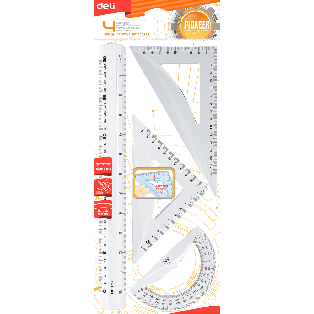 Kit De Traçage Deli EG00512 30 Cm