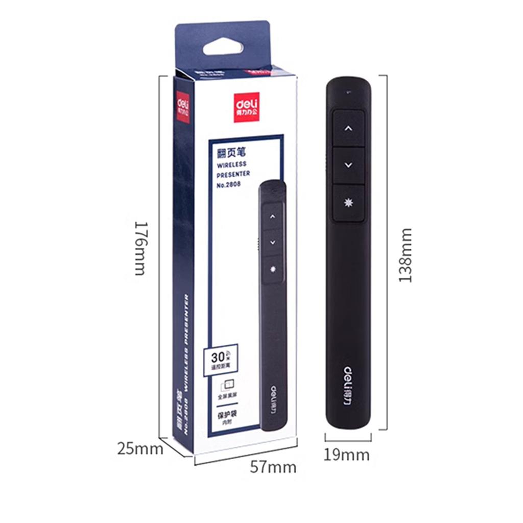 Stylo Présentation Wireless Remote Laser Pen Deli 2808P
