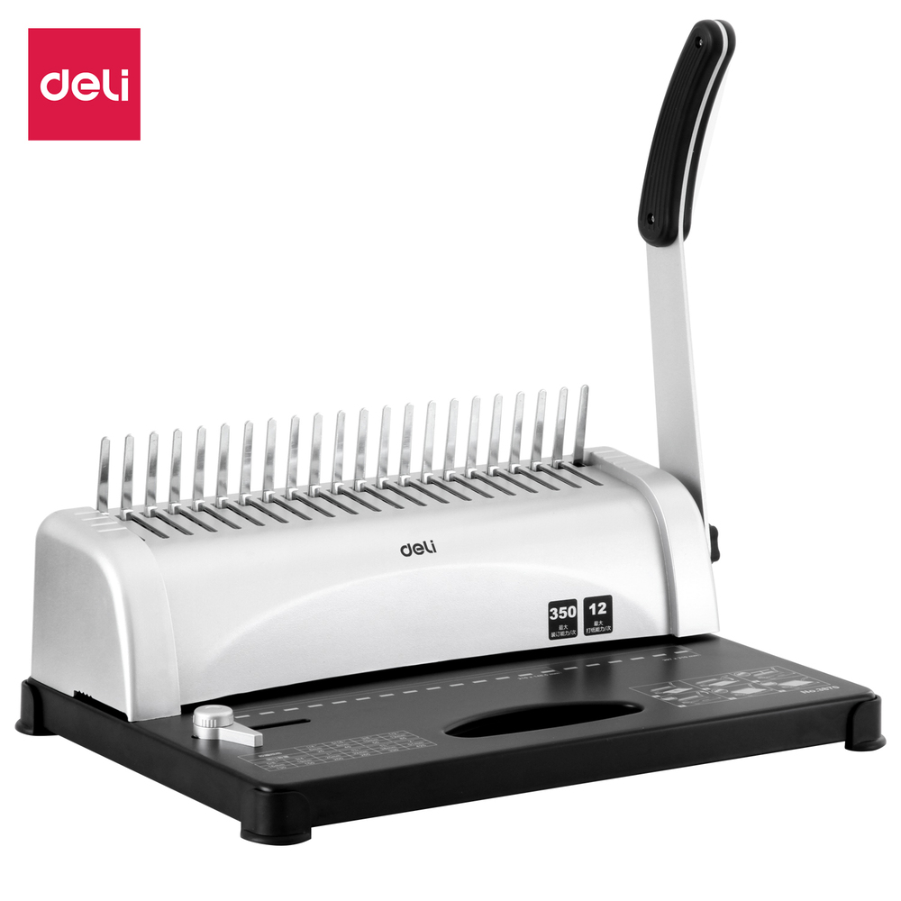 Machine Reliure Spirale Manuelle Deli E3870 12 Feuilles
