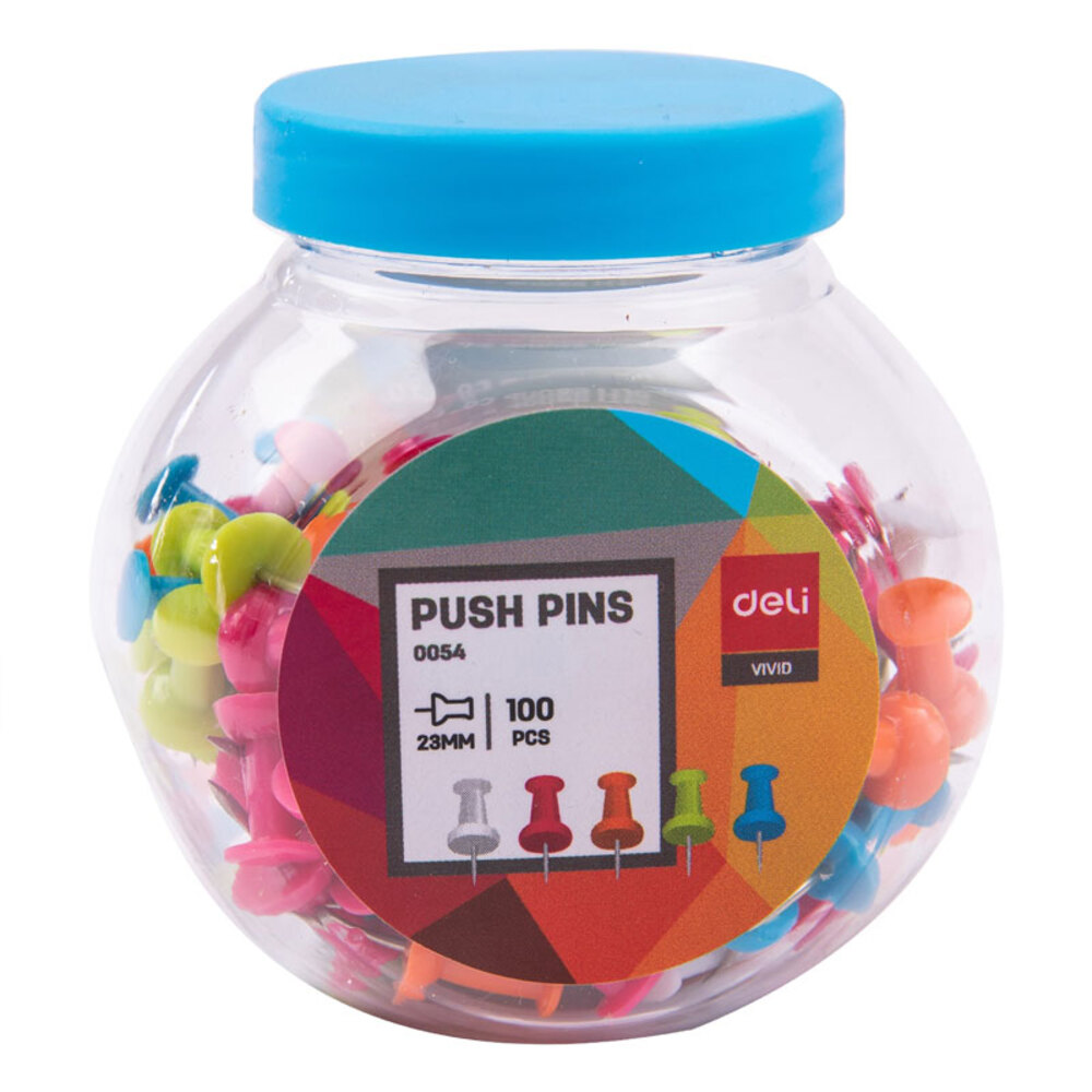 Boite Punaises Epingles Deli E0054 100 Piéces