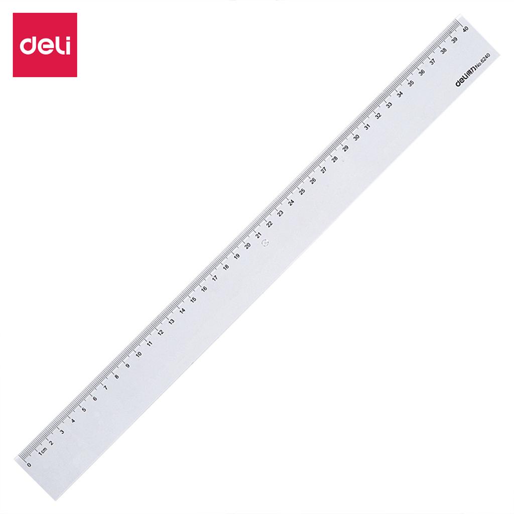 Régle 40 Cm Deli Plastique Transparente E6240