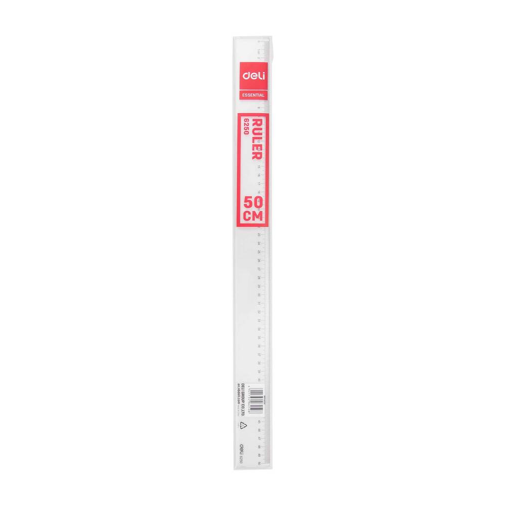 Régle Deli 50 CM Plastique Transparente E6250